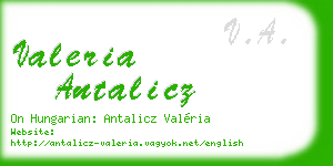 valeria antalicz business card